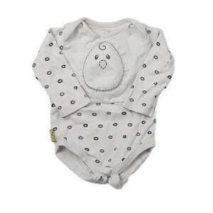 Nested Bean Unisex Beige Onesie size: 6-12 Months